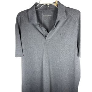 Bonobos M-Flex Golf Polo Shirt Mens M Dark Grey Standard Fit Performance